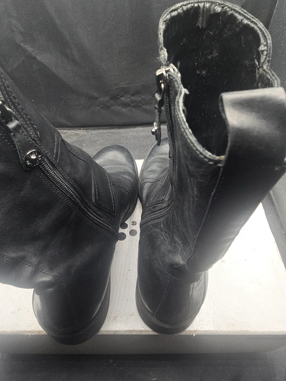 Angelina Black Leather Men’s Chukka Boots